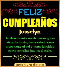 GIF Frases de Cumpleaños Josselyn